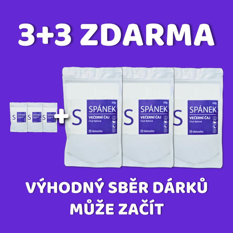 3+3 ZDARMA - Čaj Spánek