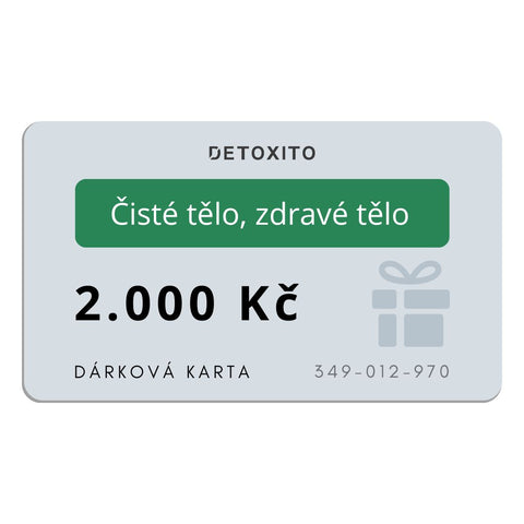 Dárková karta Detoxito